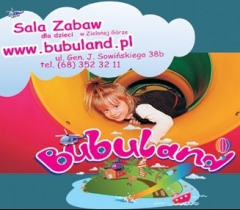 Bubuland - sala zabaw dla dzieci w Zielonej Górze