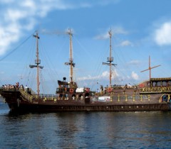 Statek Pirat w Sopocie 